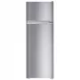 Liebherr CTPel251-21 felülfagyasztós kombinált hűtőszekrény, ezüst, 157 cm, smartfrost, 219/52 l, 37 db(a)