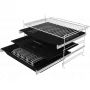 Gorenje BPSA6747A08XWI beépíthető sütő, steamassist, wi-fi, pirolitikus tisztítás, húshőmérő, érintővezérlés, teleszkópos sütősín, 77 l