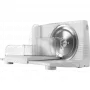Gorenje R401W szeletelőgép, fehér, 17 cm átmérőjű solingen márkájú penge, 0-17 mm vágásszélesség, 100 w