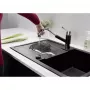 Blanco Tivo-S Silgranit zuhanyfejes csap, magas kifolyócső, kihúzható fej, modern mosogatókhoz is, magasnyomású /fekete/