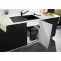Blanco Tivo-S Silgranit zuhanyfejes csap, magas kifolyócső, kihúzható fej, modern mosogatókhoz is, magasnyomású /fekete/