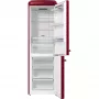 Gorenje ONRK619ER Old Timer alulfagyasztós kombinált hűtőszekrény, bordó, nofrost, 194 cm, 204/96 l, multiflow, fastfreeze, freshzone