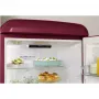 Gorenje ONRK619ER Old Timer alulfagyasztós kombinált hűtőszekrény, bordó, nofrost, 194 cm, 204/96 l, multiflow, fastfreeze, freshzone