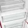 Gorenje ONRK619ER Old Timer alulfagyasztós kombinált hűtőszekrény, bordó, nofrost, 194 cm, 204/96 l, multiflow, fastfreeze, freshzone