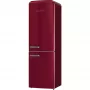 Gorenje ONRK619ER Old Timer alulfagyasztós kombinált hűtőszekrény, bordó, nofrost, 194 cm, 204/96 l, multiflow, fastfreeze, freshzone