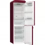 Gorenje ONRK619ER Old Timer alulfagyasztós kombinált hűtőszekrény, bordó, nofrost, 194 cm, 204/96 l, multiflow, fastfreeze, freshzone