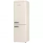 Gorenje ONRK619EC Old Timer alulfagyasztós kombinált hűtőszekrény, bézs, nofrost, 194 cm, 204/96 l, multiflow, fastfreeze, freshzone