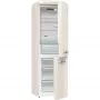 Gorenje ONRK619EC Old Timer alulfagyasztós kombinált hűtőszekrény, bézs, nofrost, 194 cm, 204/96 l, multiflow, fastfreeze, freshzone
