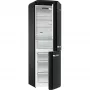 Gorenje ONRK619EBK Old Timer alulfagyasztós kombinált hűtőszekrény, fekete, nofrost, 194 cm, 204/96 l, multiflow, fastfreeze, freshzone