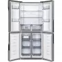 Gorenje NRM8181MX MultiDoor hűtőszekrény, szürke, nofrost, multiflow 360°, twistice jégtálca, freshzone, 181,6 cm, 278/149 l