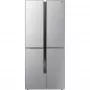 Gorenje NRM8181MX MultiDoor hűtőszekrény, szürke, nofrost, multiflow 360°, twistice jégtálca, freshzone, 181,6 cm, 278/149 l