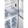 Gorenje NRM8181MX MultiDoor hűtőszekrény, szürke, nofrost, multiflow 360°, twistice jégtálca, freshzone, 181,6 cm, 278/149 l