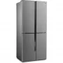 Gorenje NRM8181MX MultiDoor hűtőszekrény, szürke, nofrost, multiflow 360°, twistice jégtálca, freshzone, 181,6 cm, 278/149 l