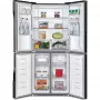 Gorenje NRM818FMB MultiDoor hűtőszekrény, fekete, nofrost, multiflow 360°, twistice jégtálca, freshzone, 181,6 cm, 278/149 l