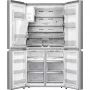 Gorenje NRM918FVX MultiDoor hűtőszekrény, szürke, nofrost, multiflow 360°, víz- és jégadagoló, freshzone, convertzone, 178,5 cm, 352/233 l