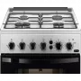 Zanussi ZCG512K1XA gáztűzhely, 50 cm, hőfokszabályzó, grill, forgónyárs, percszámlálás, sütővilágítás, üvegtető, inox