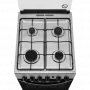 Zanussi ZCG512K1XA gáztűzhely, 50 cm, hőfokszabályzó, grill, forgónyárs, percszámlálás, sütővilágítás, üvegtető, inox