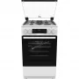 Gorenje GKS5C70WF kombinált tűzhely, 50 cm, gőzprogramok, led kijelző, teleszkópos sütősín, aquaclean, airfry, üveg dísztető, fehér