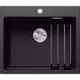 Blanco Etagon 6 InFino Silgranit mosogató, integrált lépcső, sokoldalú etagon sínek, c-overflow túlfolyóval és infino szűrőkosárral /fekete/