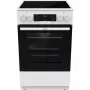Gorenje GECS5C70WA elektromos tűzhely, 50 cm, gőzfunkcióval, fehér, katalitikus tisztítás, airfry, teleszkópos sütősín, időzítő