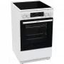 Gorenje GECS5C70WA elektromos tűzhely, 50 cm, gőzfunkcióval, fehér, katalitikus tisztítás, airfry, teleszkópos sütősín, időzítő
