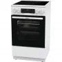 Gorenje GEC5C42WG elektromos tűzhely, 50 cm, fehér, silvermatte zománc, homemadeplus sütőtér, teleszkópos sütősín, időzítő