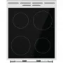 Gorenje GEC5C42WG elektromos tűzhely, 50 cm, fehér, silvermatte zománc, homemadeplus sütőtér, teleszkópos sütősín, időzítő