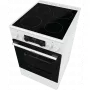 Gorenje GEC5C42WG elektromos tűzhely, 50 cm, fehér, silvermatte zománc, homemadeplus sütőtér, teleszkópos sütősín, időzítő