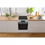Gorenje GEC5C42WG elektromos tűzhely, 50 cm, fehér, silvermatte zománc, homemadeplus sütőtér, teleszkópos sütősín, időzítő