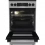 Gorenje GEC5C41SG elektromos tűzhely, 50 cm, szürke, silvermatte zománc, homemadeplus sütőtér, teleszkópos sütősín, időzítő