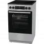 Gorenje GEC5C41SG elektromos tűzhely, 50 cm, szürke, silvermatte zománc, homemadeplus sütőtér, teleszkópos sütősín, időzítő