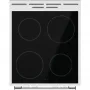 Gorenje GEC5A41WG elektromos tűzhely, 50 cm, fehér, silvermatte zománc, pizza funkció, gyors előmelegítés funkció, 62 literes sütőtér