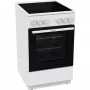 Gorenje GEC5A41WG elektromos tűzhely, 50 cm, fehér, silvermatte zománc, pizza funkció, gyors előmelegítés funkció, 62 literes sütőtér
