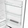 Gorenje N6A2XL4 alulfagyasztós kombinált hűtőszekrény, inoxlook, nofrost, 185 cm, 204/96 l, multiflow, adapttech, fastfreeze, crispzone