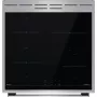 Gorenje GEIT6C60XPG indukciós tűzhely, 60 cm, 71 l, inox, 4 indukciós zóna, bridgezone, powerboost, teleszkópos sütősín