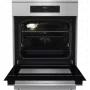 Gorenje GEIT6C60XPG indukciós tűzhely, 60 cm, 71 l, inox, 4 indukciós zóna, bridgezone, powerboost, teleszkópos sütősín
