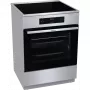 Gorenje GEIT6C60XPG indukciós tűzhely, 60 cm, 71 l, inox, 4 indukciós zóna, bridgezone, powerboost, teleszkópos sütősín