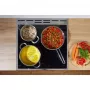 Gorenje GEIT6C60XPG indukciós tűzhely, 60 cm, 71 l, inox, 4 indukciós zóna, bridgezone, powerboost, teleszkópos sütősín