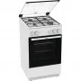 Gorenje GG5A13WJ gáztűzhely, 50 cm, fehér, szikragyújtás a sütőben is, homemade plus, silvermatte zománc, üveg dísztető