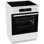 Gorenje GECS6C70WPA elektromos tűzhely, 60 cm, gőzfunkcióval, fehér, aquaclean tisztítás, airfry, gyors előmelegítés, teleszkópos sütősín