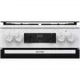 Gorenje GK5C41WJ kombinált tűzhely, 50 cm, 62 l, led kijelző, üveg dísztető, pizza funkció, aquaclean tisztítás, fehér