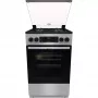 Gorenje GK5C41SJ kombinált tűzhely, 50 cm, 62 l, led kijelző, üveg dísztető, pizza funkció, aquaclean tisztítás, szürke szín