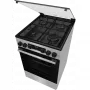 Gorenje GK5C41SJ kombinált tűzhely, 50 cm, 62 l, led kijelző, üveg dísztető, pizza funkció, aquaclean tisztítás, szürke szín