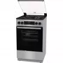 Gorenje GK5C41SJ kombinált tűzhely, 50 cm, 62 l, led kijelző, üveg dísztető, pizza funkció, aquaclean tisztítás, szürke szín