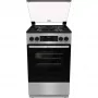 Gorenje GK5C62SH kombinált tűzhely, 50 cm, 70 l, led kijelző, teleszkópos sütősín, gyors előmelegítés, airfry, üveg dísztető, szürke