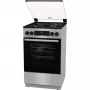 Gorenje GK5C62SH kombinált tűzhely, 50 cm, 70 l, led kijelző, teleszkópos sütősín, gyors előmelegítés, airfry, üveg dísztető, szürke