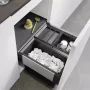 Blanco Select II 50/3 hulladékgyűjtő, teljes helykihasználás, 400 mm beépítési mélység, 1 db 19 literes és 2 db 8 literes vödör