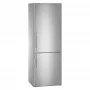 Liebherr CBNes 5775 alulfagyasztós kombinált hűtőszekrény, nemesacél, 70 cm széles, 201 cm, nofrost, biofresh, duocooling, érintővezérlés, powercooling