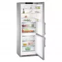 Liebherr CBNes 5775 alulfagyasztós kombinált hűtőszekrény, nemesacél, 70 cm széles, 201 cm, nofrost, biofresh, duocooling, érintővezérlés, powercooling