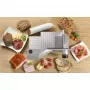 Gorenje R707A szeletelőgép, inox, alumínium palást, 2 az 1-ben solingen penge, 1-15 mm vágásszélesség, 120 w